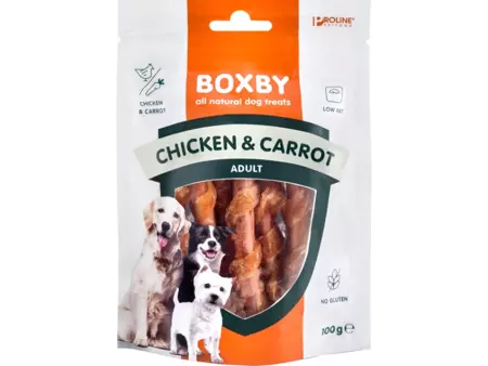 Boxby chicken&carrot sticks 100g - afbeelding 1