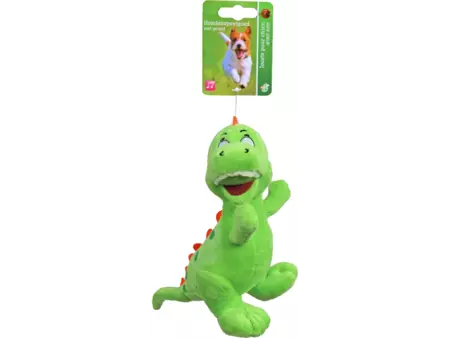 Dino pluche l15cm groen met piep