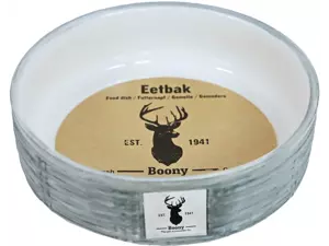 Eetbak steen wicker grijs d16cm - afbeelding 1