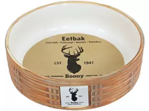 Eetbak steen wicker zand d16cm - afbeelding 1