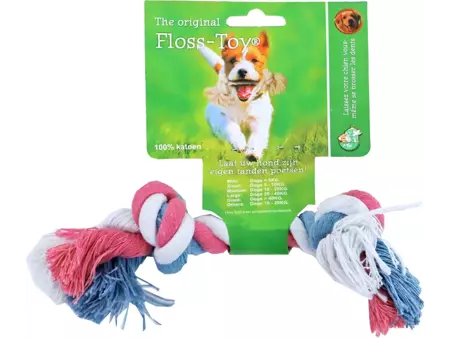 Floss-toy blauw/roze/wit mini