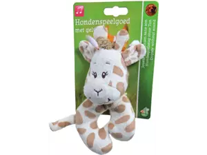 Giraffe pluche l13cm met piep