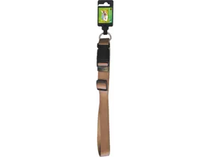 Halsband verstelb. 25mm/55-70cm brn