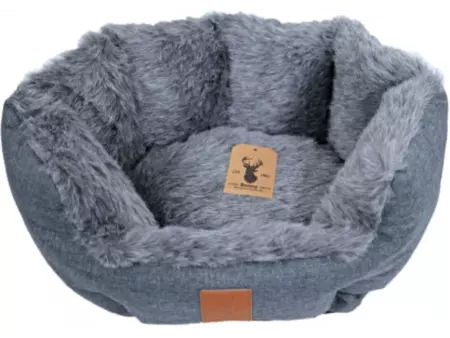 Mand badger l50cm grijs