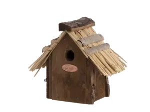 Nestkast winterkoning rieten dak - afbeelding 3