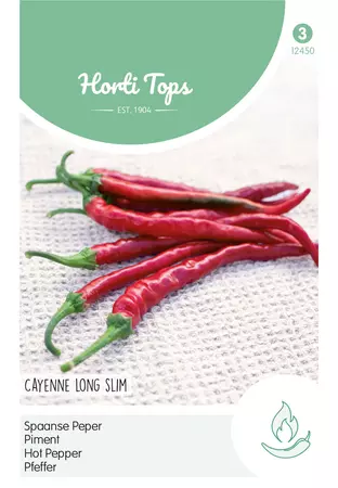 Peper Cayenne long slim, Spaanse lange rode