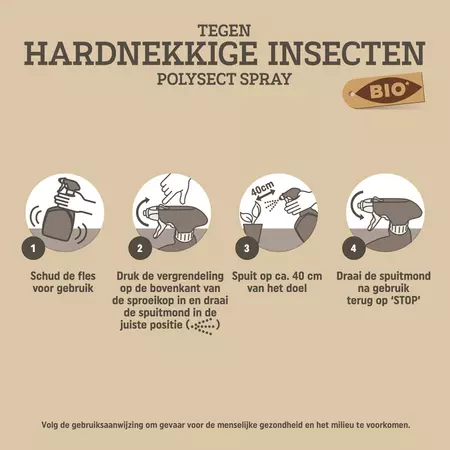 Pokon Bio Tegen Hardnekkige Insecten Polysect Spray 800ml - afbeelding 3