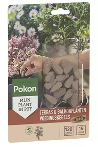 Pokon Bio Terras & Balkon Planten Voedingskegels 15st - afbeelding 4