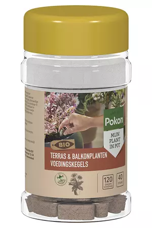 Pokon Bio Terras & Balkon Planten Voedingskegels 40st - afbeelding 1
