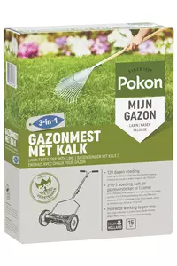 Pokon Gazonmest met Kalk 1kg voor 15m² - afbeelding 1