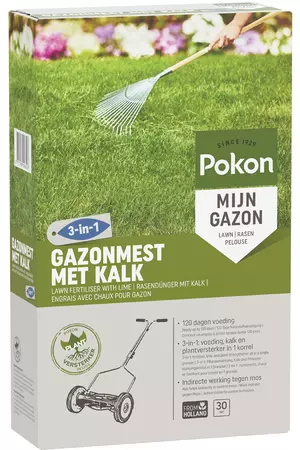 Pokon Gazonmest met Kalk 2kg voor 30m² - afbeelding 1