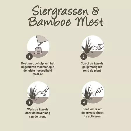 Pokon Siergrassen & Bamboe Mest 1kg - afbeelding 3