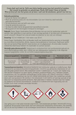 Pokon Tegen Hardnekkig Onkruid Concentraat 100ml Weedex - afbeelding 2