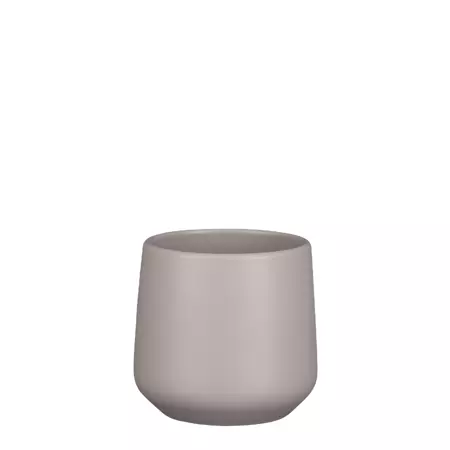 Amber d14h13.5cm taupe mat