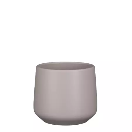 Amber d15.5h14cm taupe mat