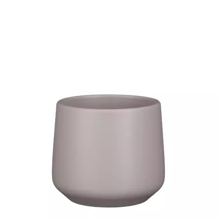 Amber d17h15.5cm taupe mat