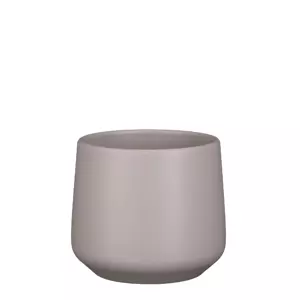 Amber d17h15.5cm taupe mat