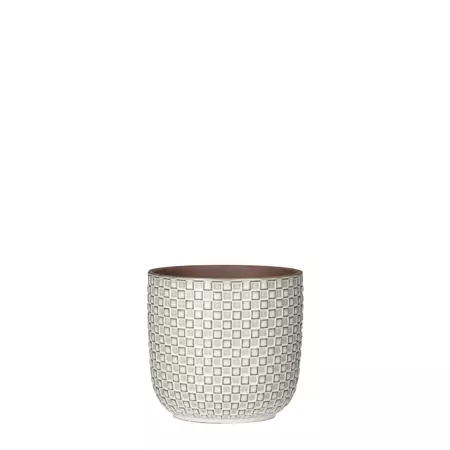 Daan d13.5h13cm wit