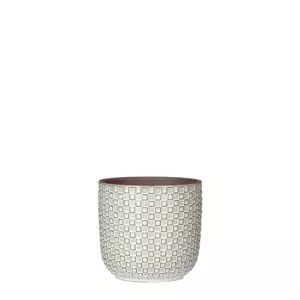 Daan d13.5h13cm wit
