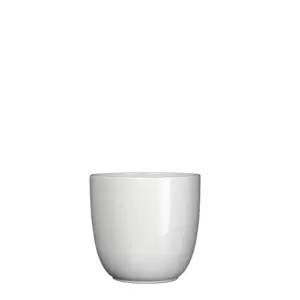 Tusca d13.5h13cm wit glans