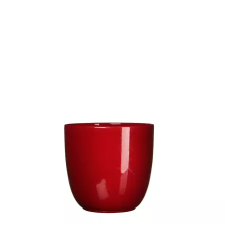 Tusca d14.5h14cm d.rood glans