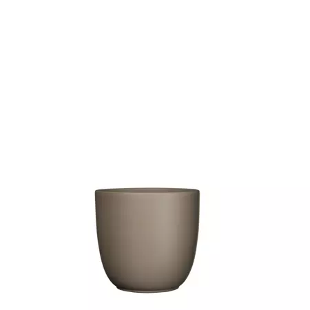 Tusca d14.5h14cm taupe mat