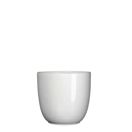 Tusca d14.5h14cm wit glans