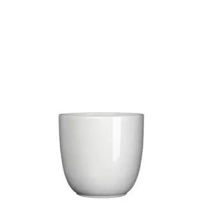 Tusca d14.5h14cm wit glans