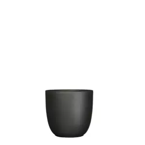 Tusca d14.5h14cm zwart mat