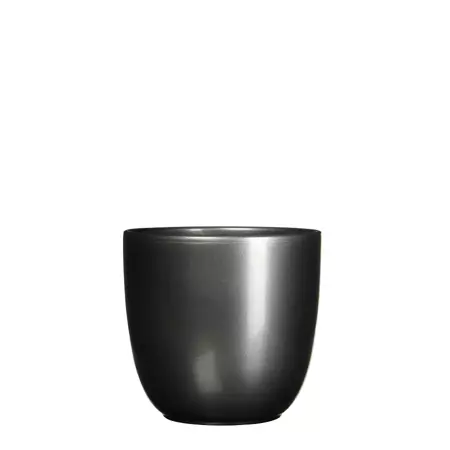 Tusca d17h16cm antraciet glans