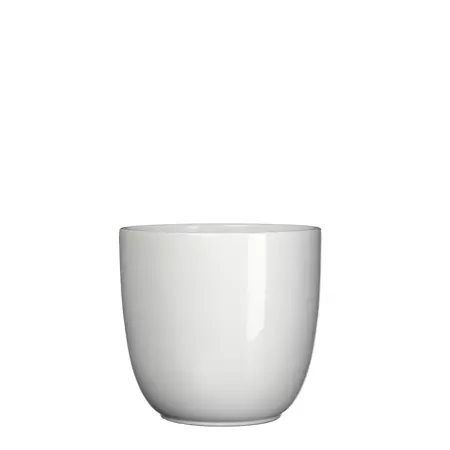 Tusca d17h16cm wit glans