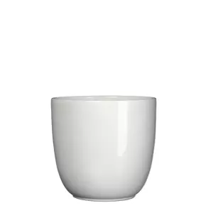 Tusca d19.5h18.5cm wit glans