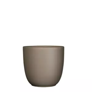 Tusca d22.5h20cm taupe mat