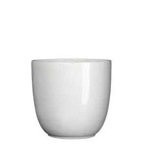 Tusca d22.5h20cm wit glans