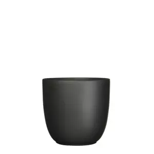 Tusca d22.5h20cm zwart mat