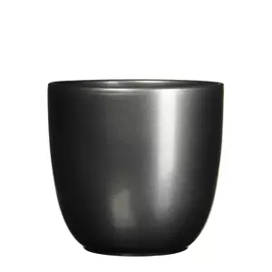 Tusca d28h25cm antraciet glans