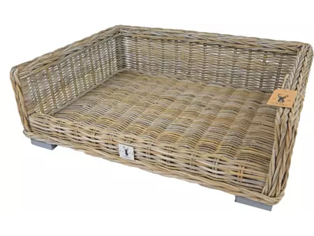 Rotan bed l85b60cm - afbeelding 1