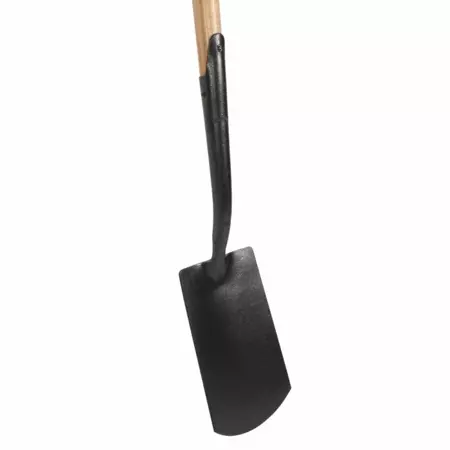 Spade met hals en lip antraciet 76cm steel