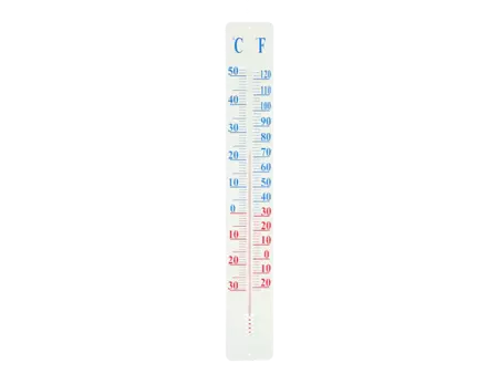 Thermometer op wandplaat 90 cm