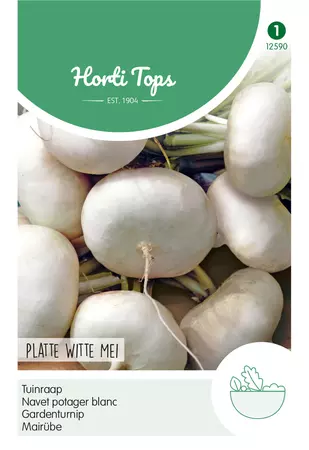 Tuinraap Platte Witte Mei