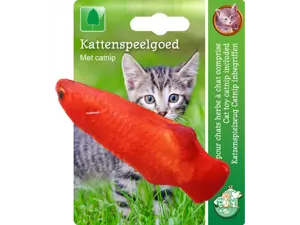 Vis+catnip oranje |11cm