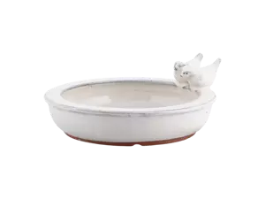 Keramiek vogelbad rond - afbeelding 4