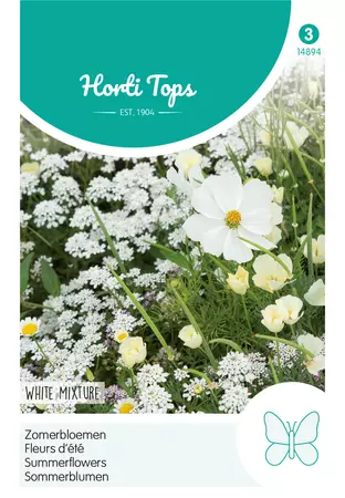 Zomerbloemen witte tinten